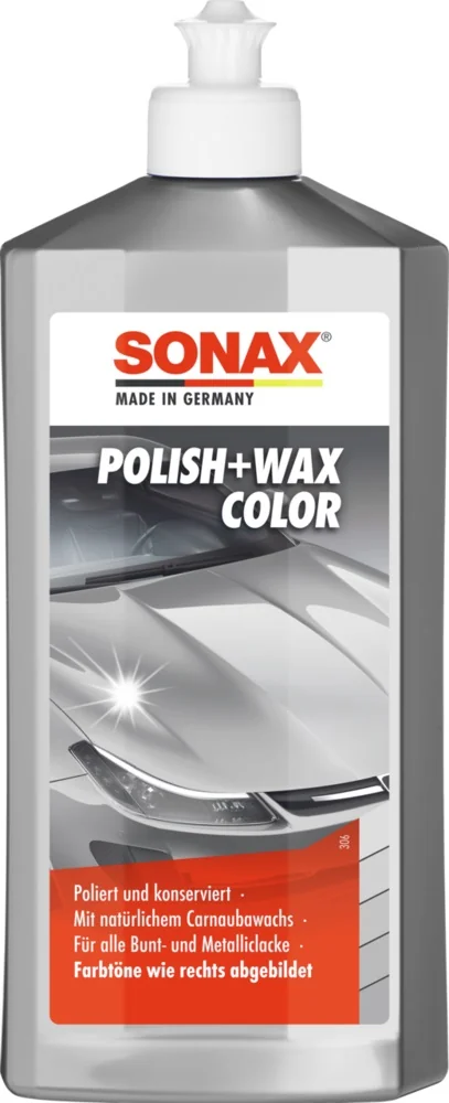 Sonax - SONAX Polish+Wax Color silber/grau - 500 ml