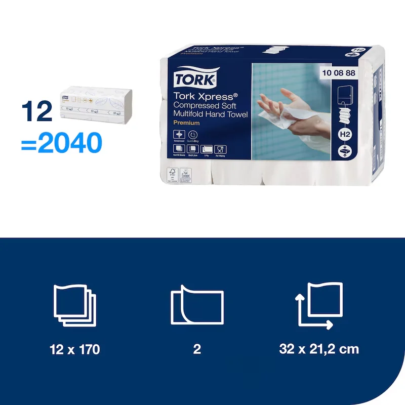 Tork - Tork Xpress Komprimierte - Weiche Multifold-Handtücher