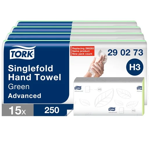 Tork - Tork Zickzack-Handtuch - Papierhandtuch Grün C & C, H3
