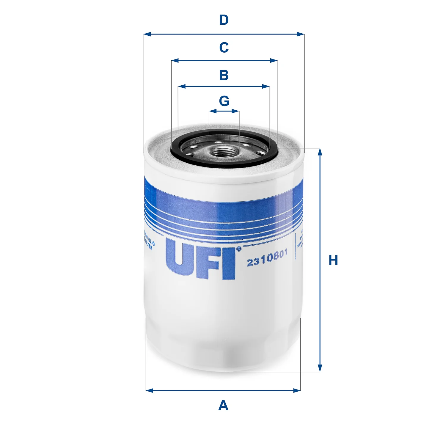 UFI Filters - 23.108.01 - Ölfilter SpinOn