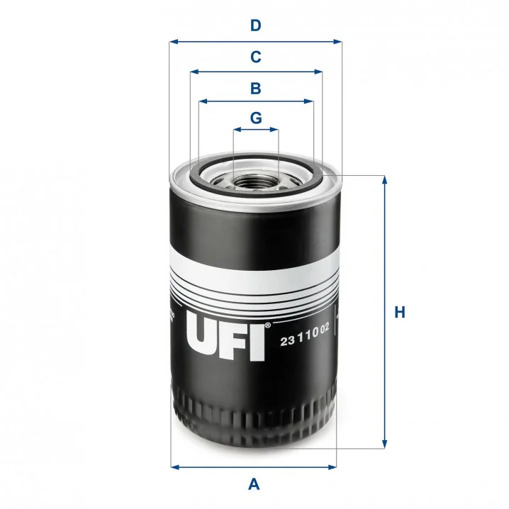 UFI Filters - 23.110.02 - Ölfilter SpinOn