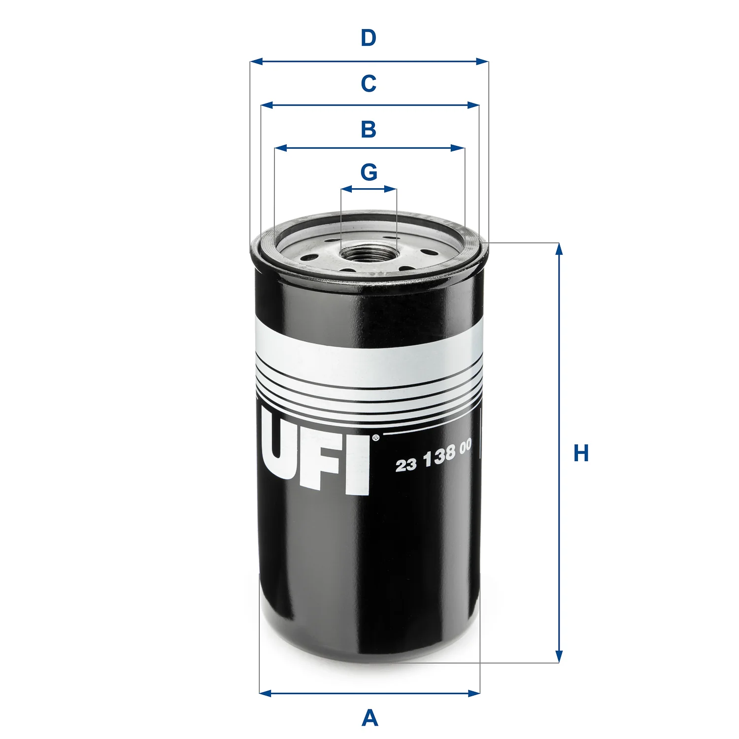 UFI Filters - 23.138.00 - Ölfilter SpinOn