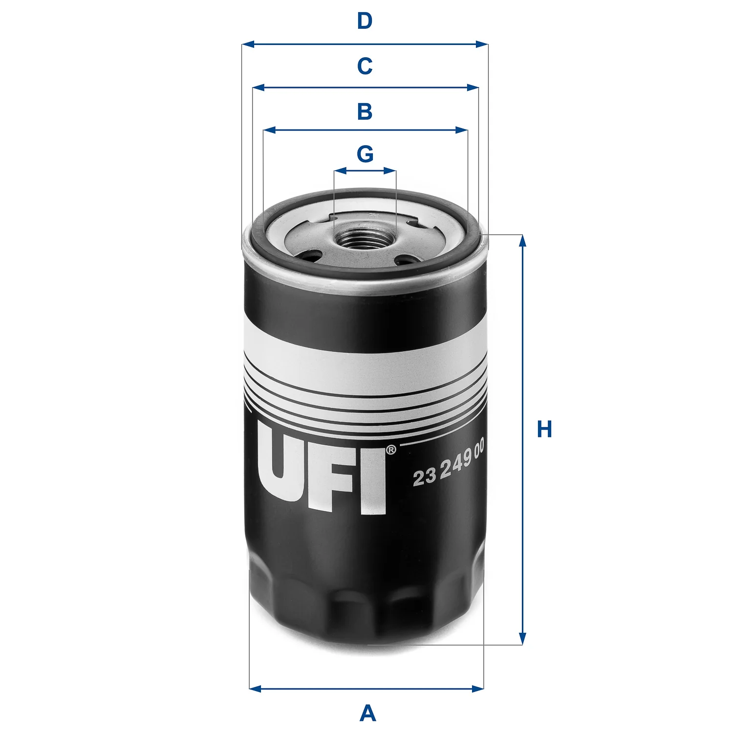 UFI Filters - 23.249.00 - Ölfilter SpinOn