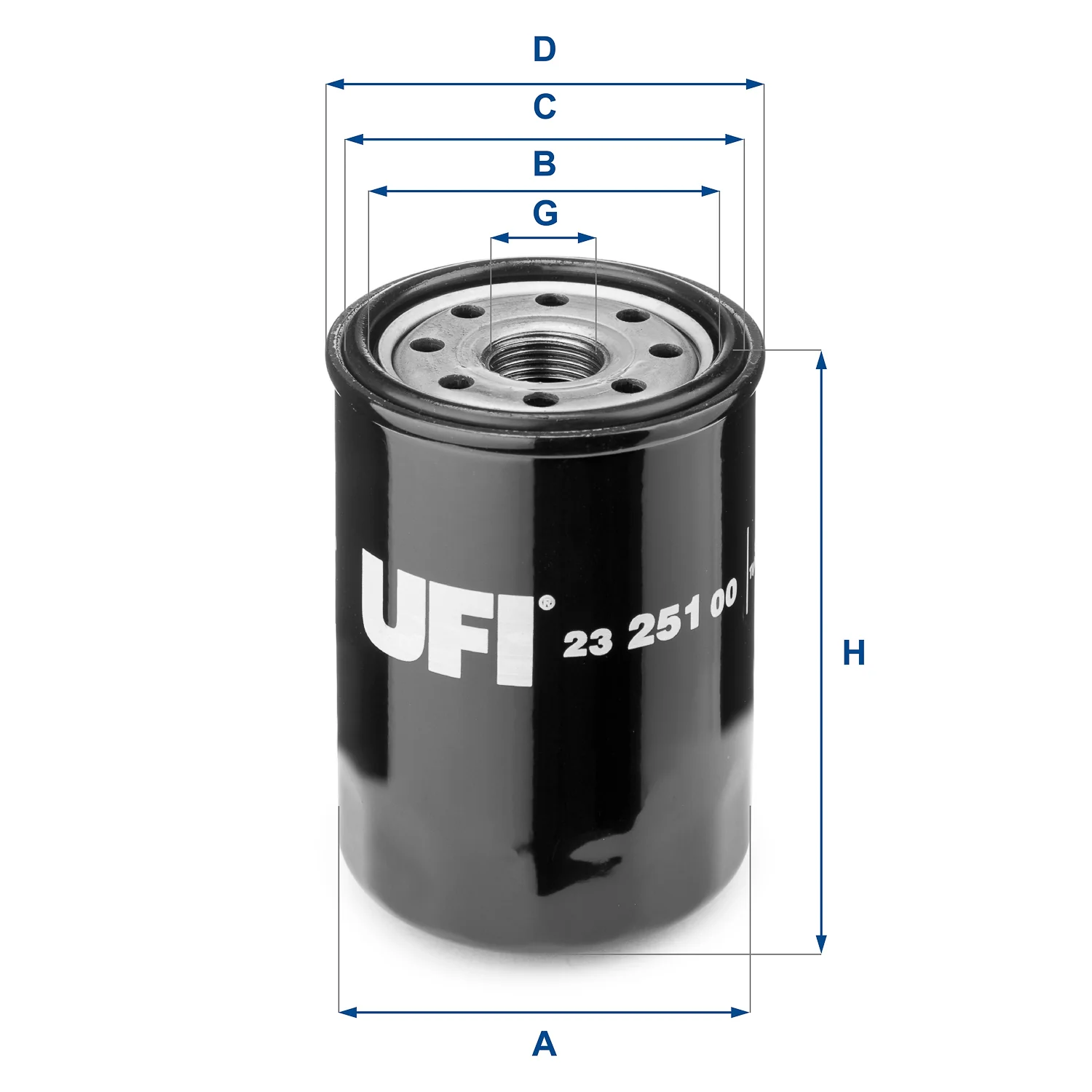 UFI Filters - 23.251.00 - Ölfilter SpinOn