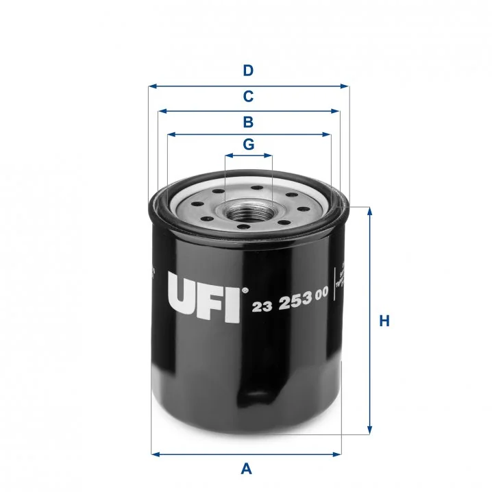 UFI Filters - 23.253.00 - Ölfilter SpinOn