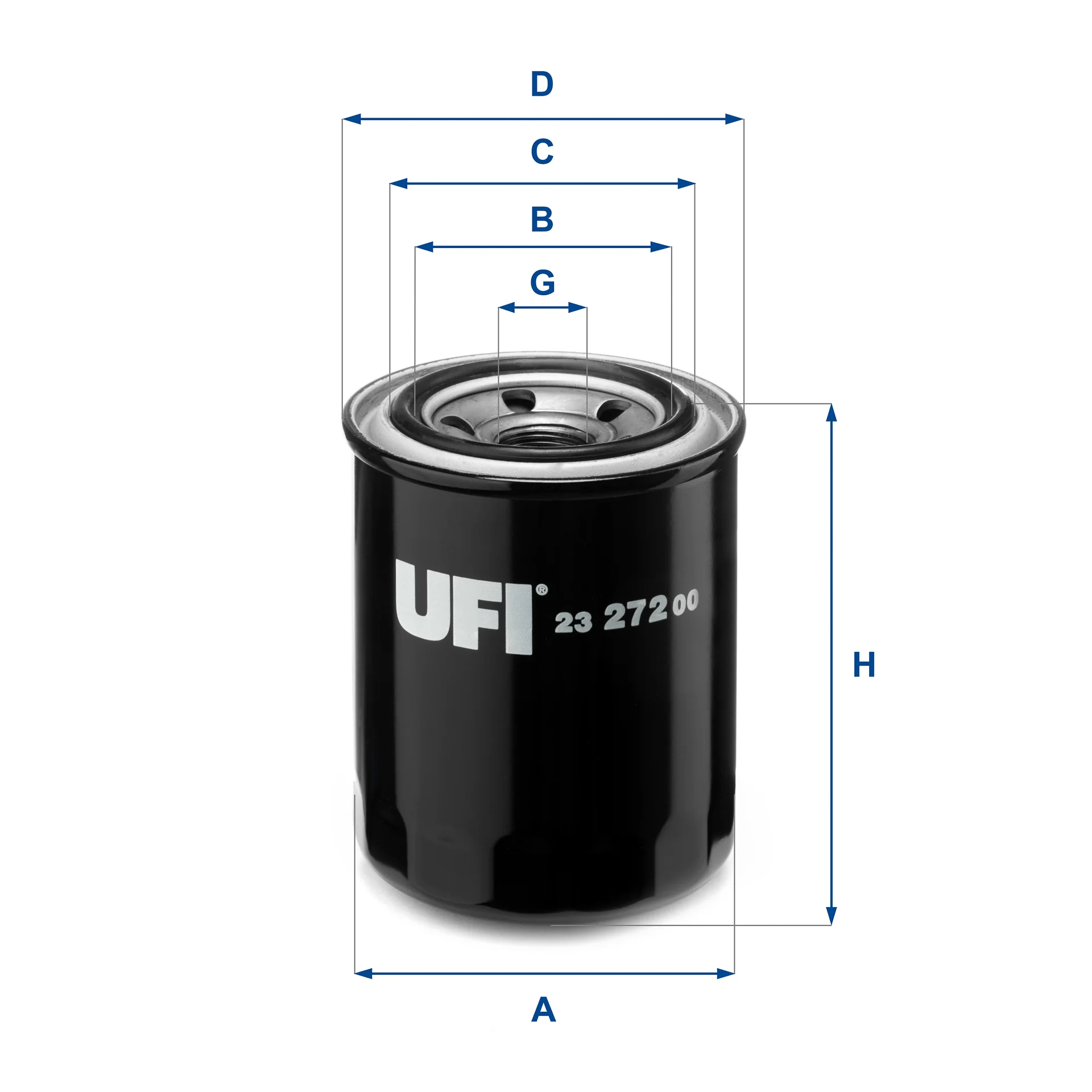 UFI Filters - 23.272.00 - Ölfilter SpinOn