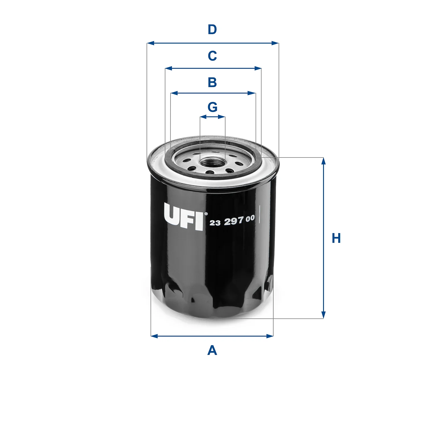 UFI Filters - 23.297.00 - Ölfilter SpinOn