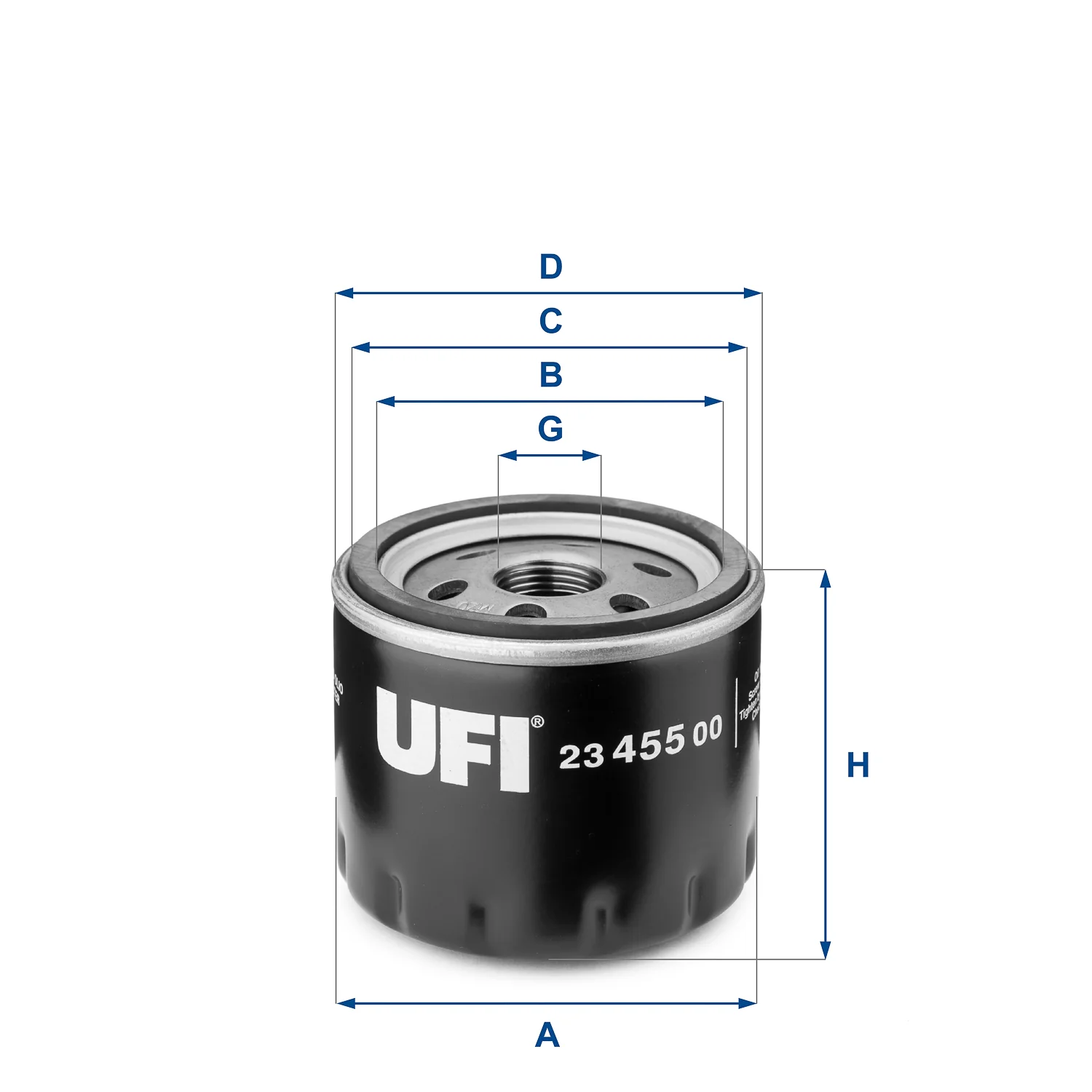 UFI Filters - 23.455.00 - Ölfilter SpinOn