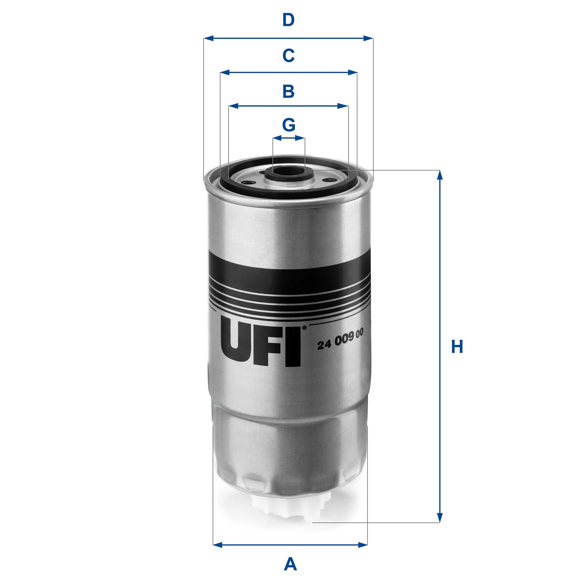 UFI Filters - 24.009.00 - Kraftstofffilterelement