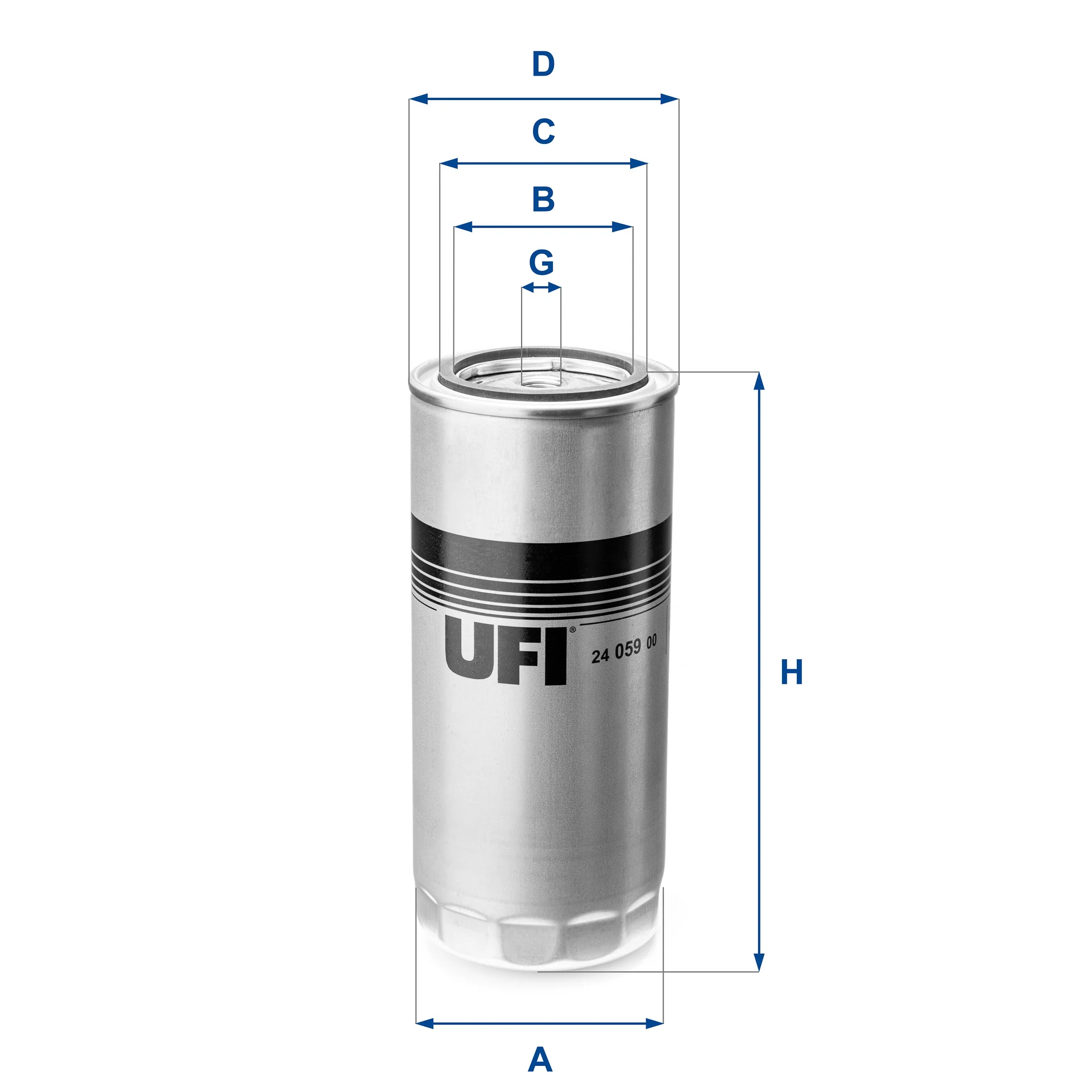 UFI Filters - 24.059.00 - Kraftstofffilter SpinOn