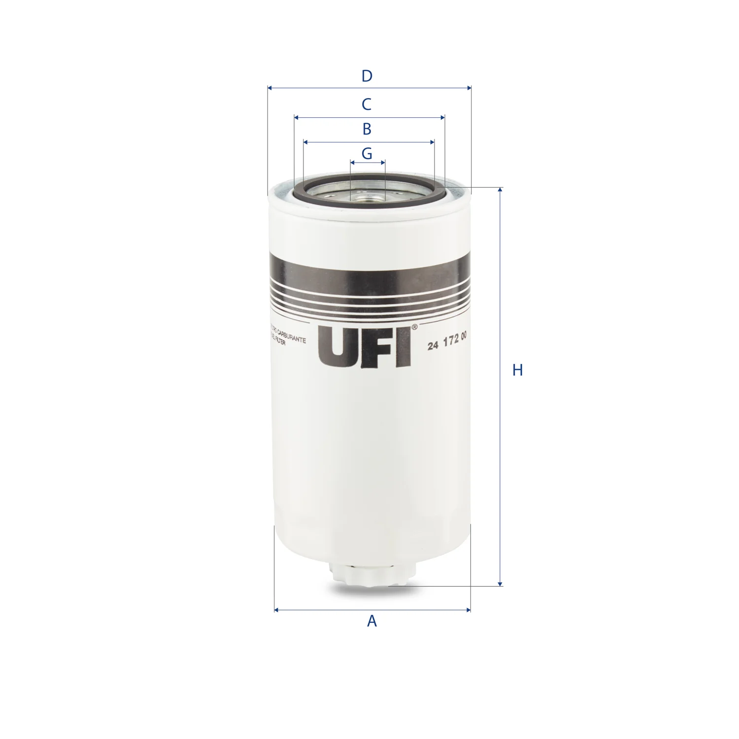 UFI Filters - 24.172.00 - Kraftstofffilter SpinOn