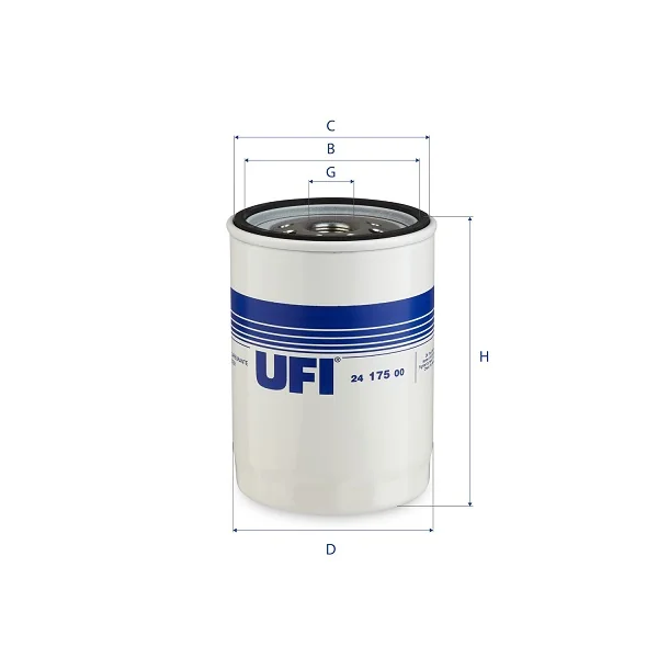 UFI Filters - 24.175.00 - Kraftstofffilter SpinOn