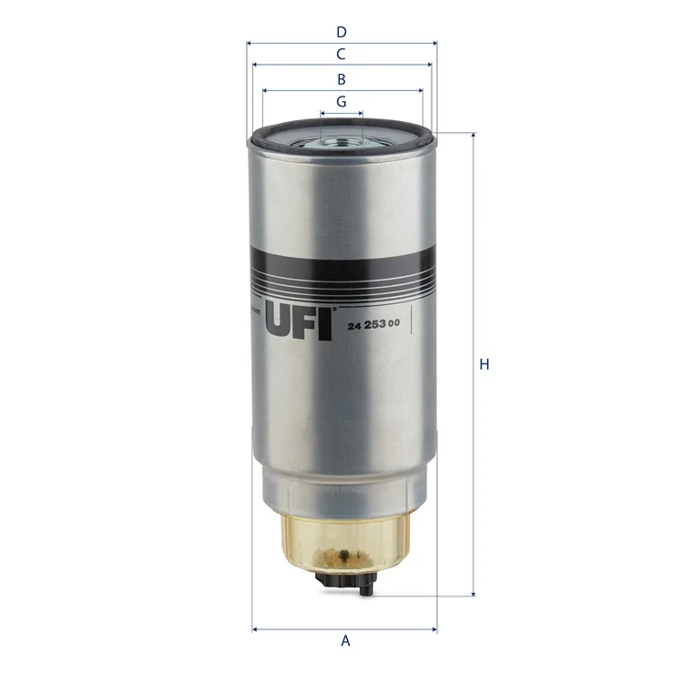 UFI Filters - 24.253.00 - Kraftstofffilter SpinOn