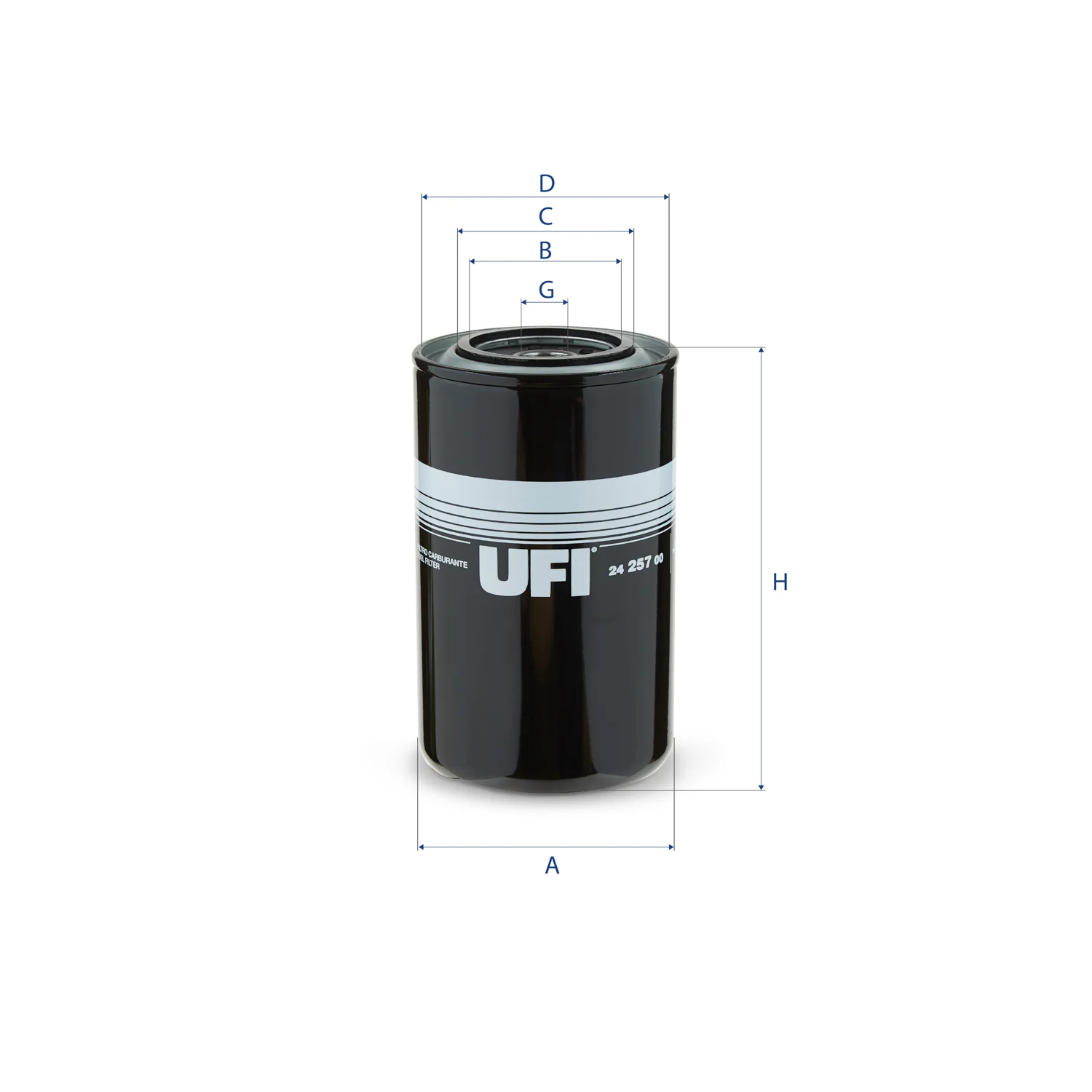 UFI Filters - 24.257.00 - Kraftstofffilter SpinOn