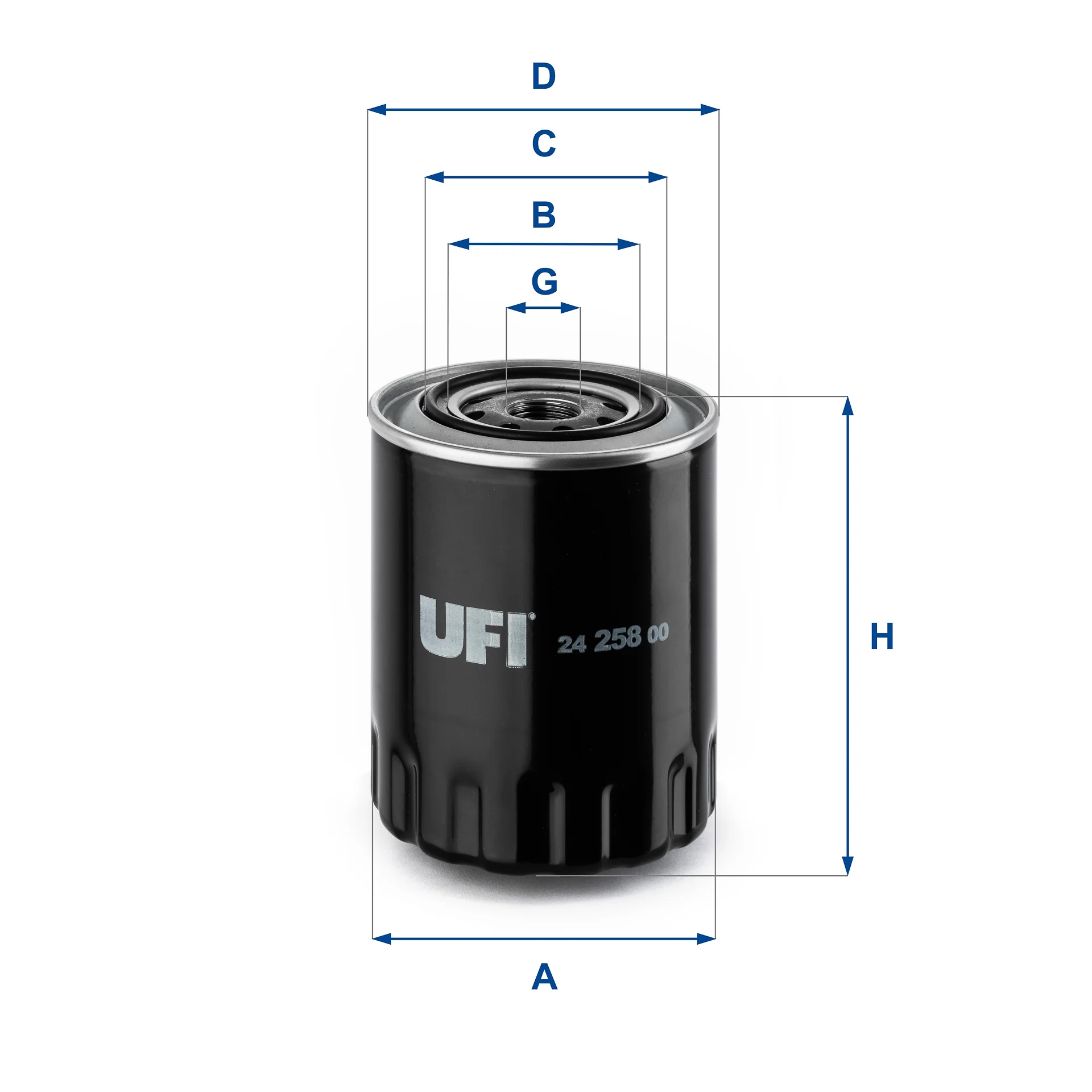 UFI Filters - 24.258.00 - Kraftstofffilter SpinOn