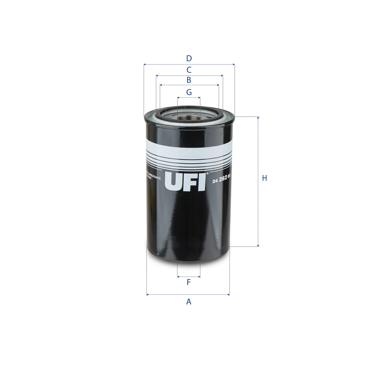 UFI Filters - 24.262.00 - Kraftstofffilter SpinOn