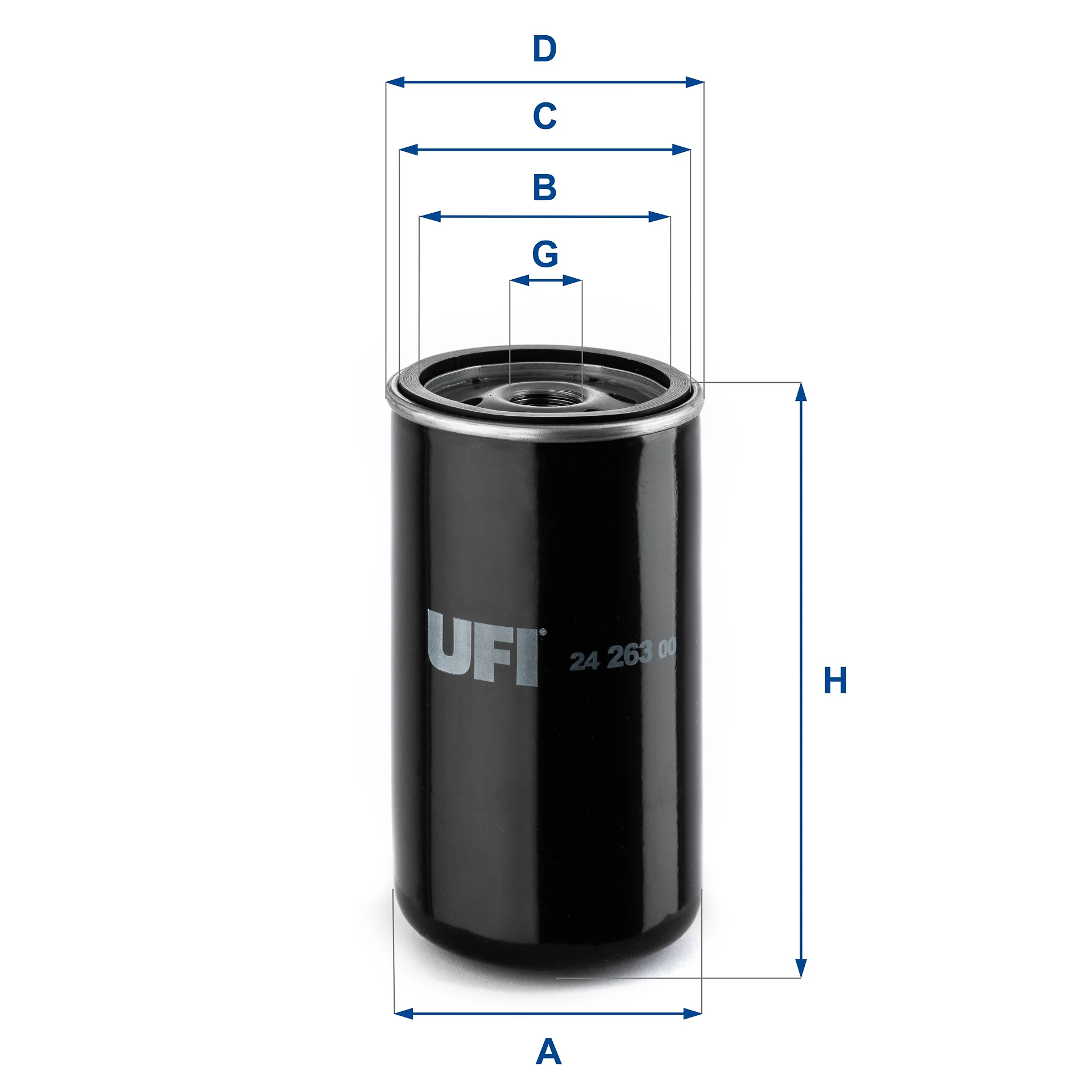 UFI Filters - 24.263.00 - Kraftstofffilter SpinOn