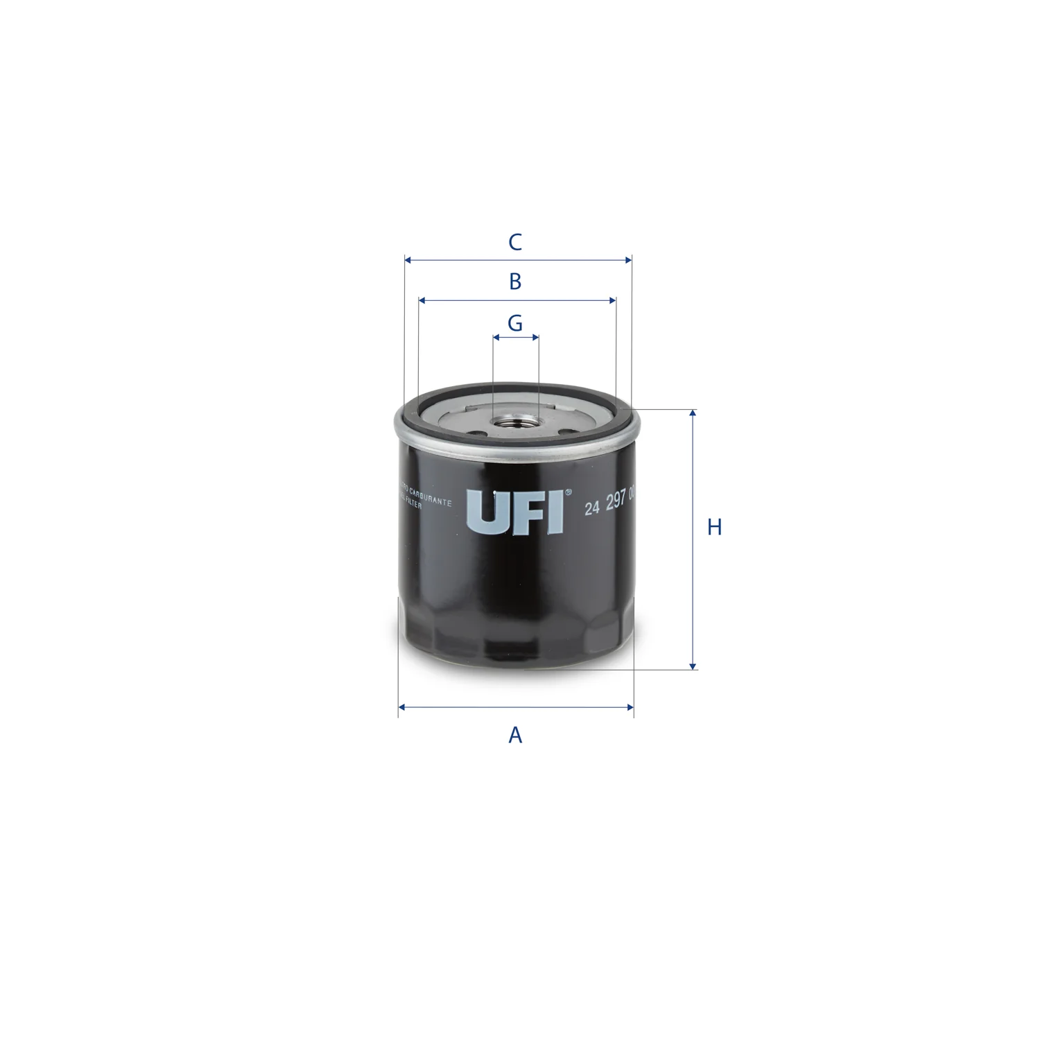 UFI Filters - 24.297.00 - Kraftstofffilter SpinOn