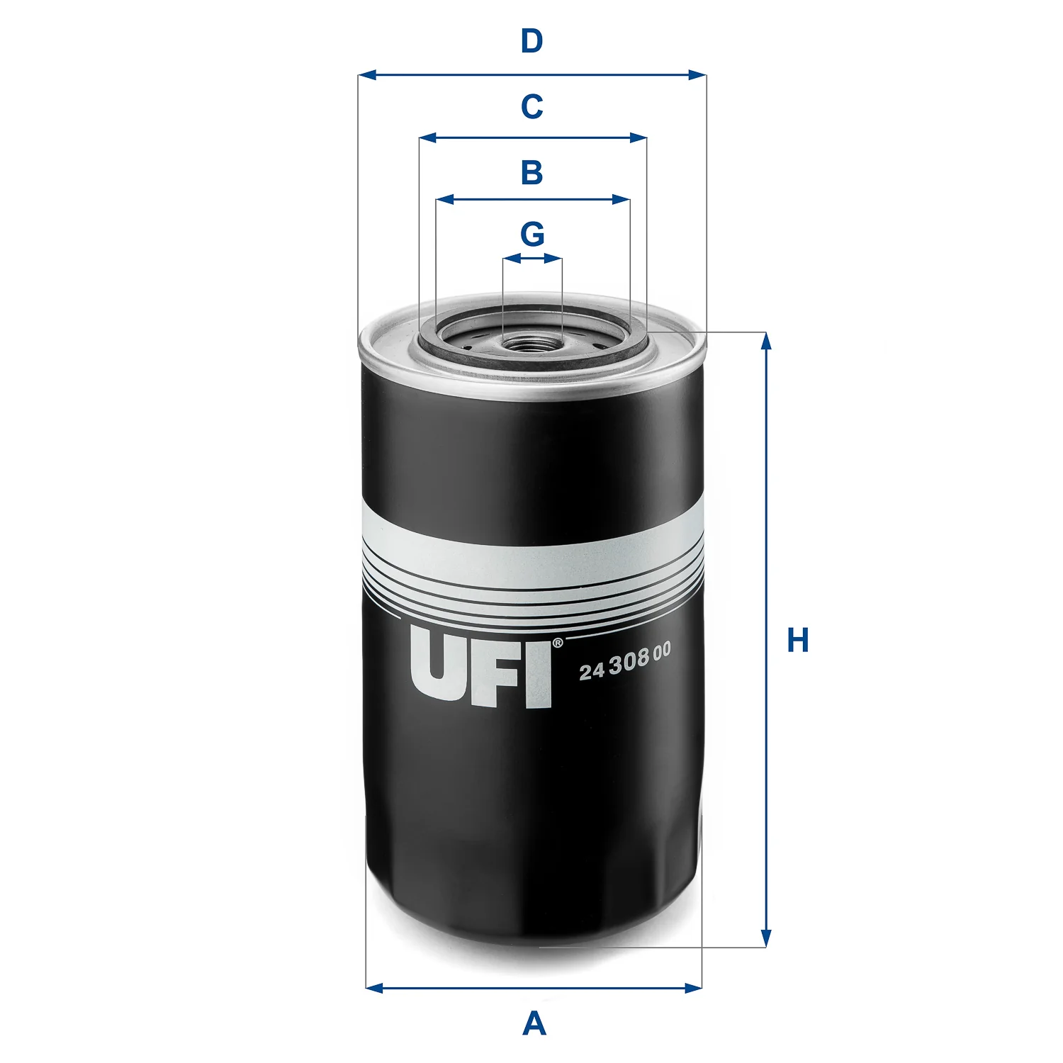 UFI Filters - 24.308.00 - Kraftstofffilter SpinOn