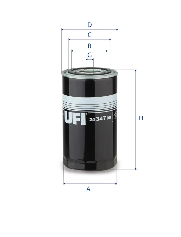 UFI Filters - 24.347.00 - Kraftstofffilter SpinOn