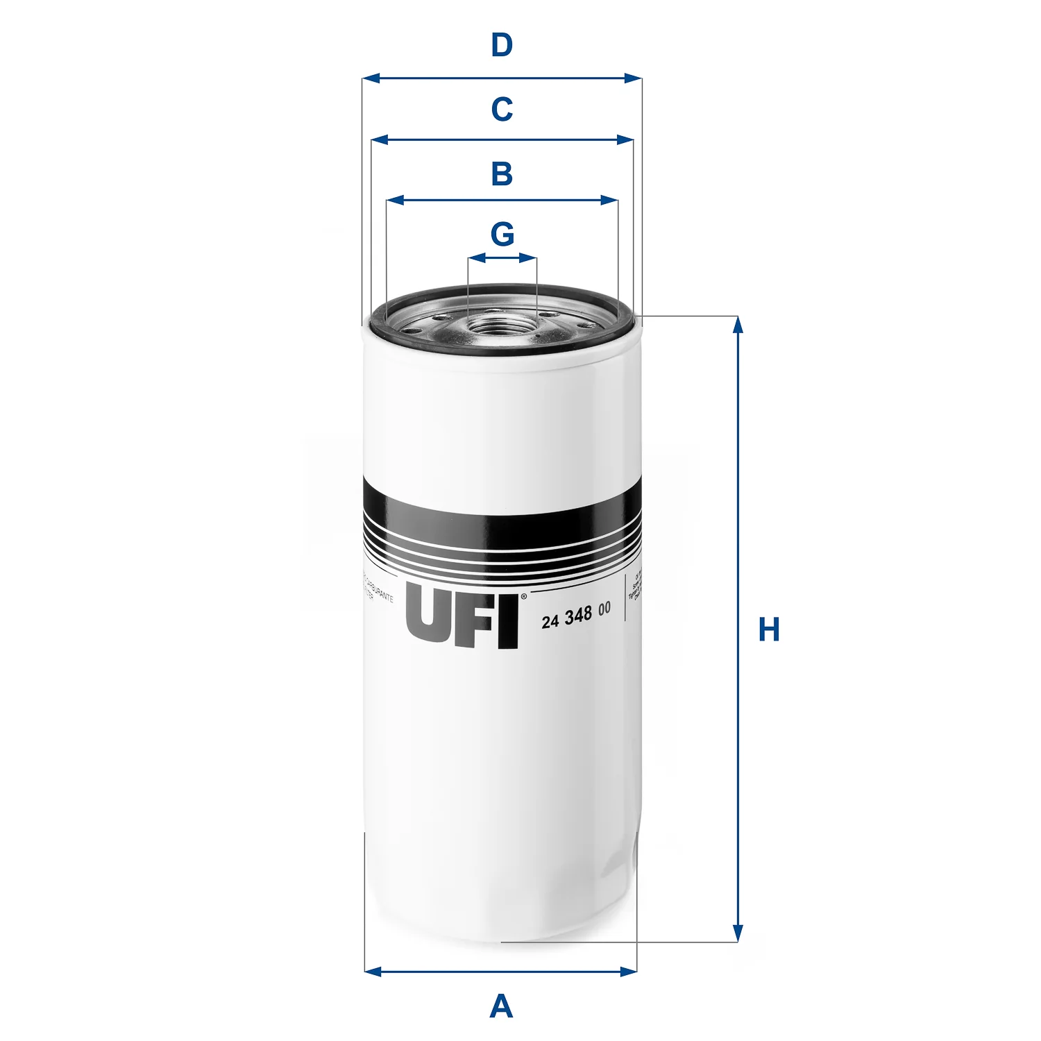 UFI Filters - 24.348.00 - Kraftstofffilter SpinOn