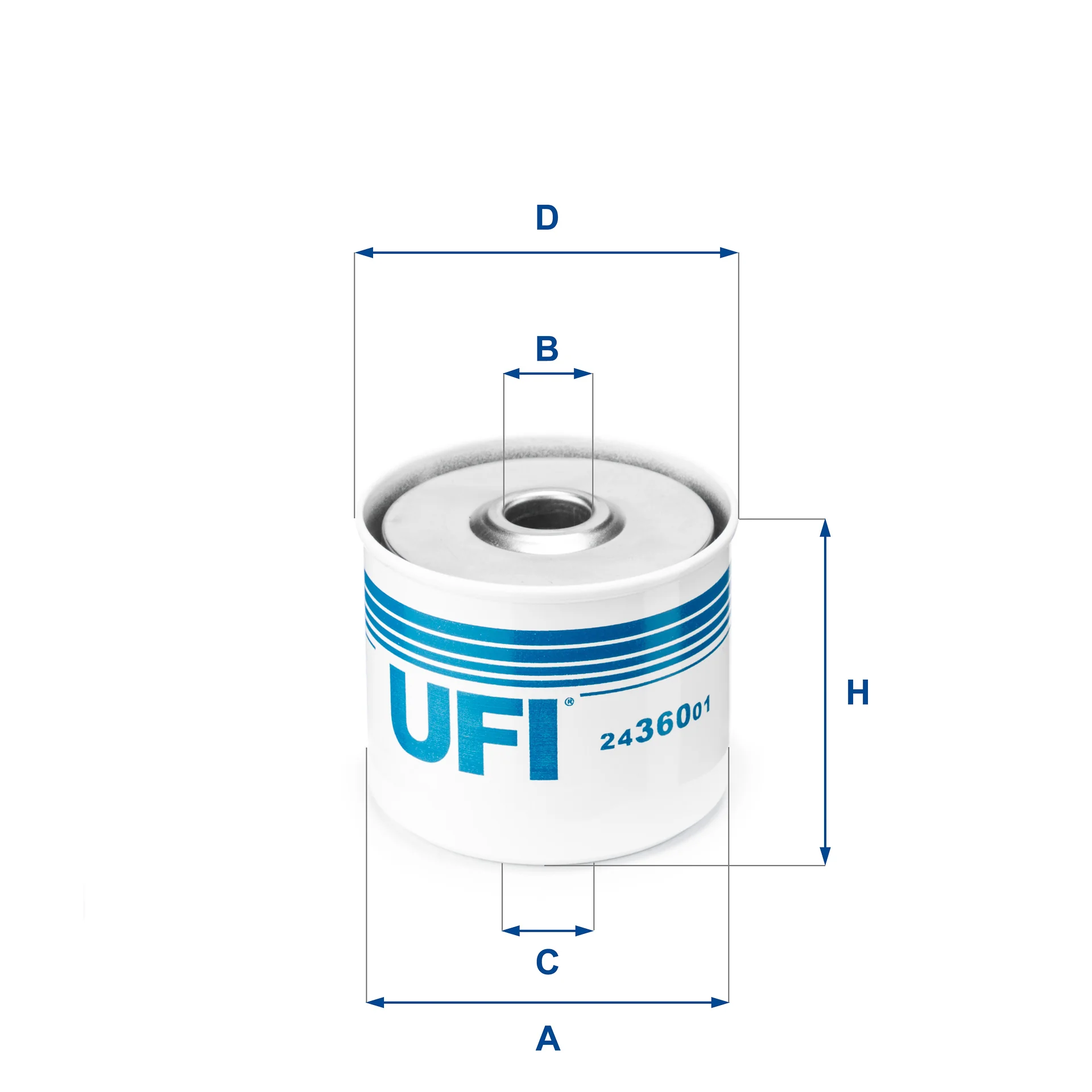 UFI Filters - 24.360.01 - Kraftstofffilter SpinOn