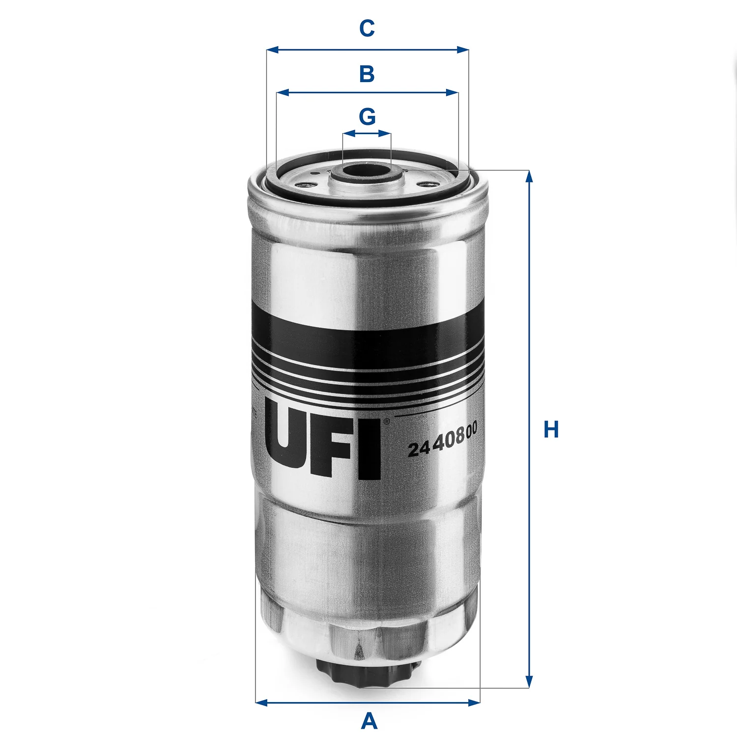 UFI Filters - 24.408.00 - Kraftstofffilterelement
