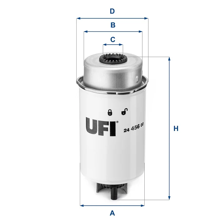 UFI Filters - 24.456.00 - Kraftstofffilter SpinOn