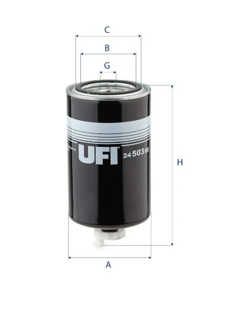 UFI Filters - 24.503.00 - Kraftstofffilter SpinOn