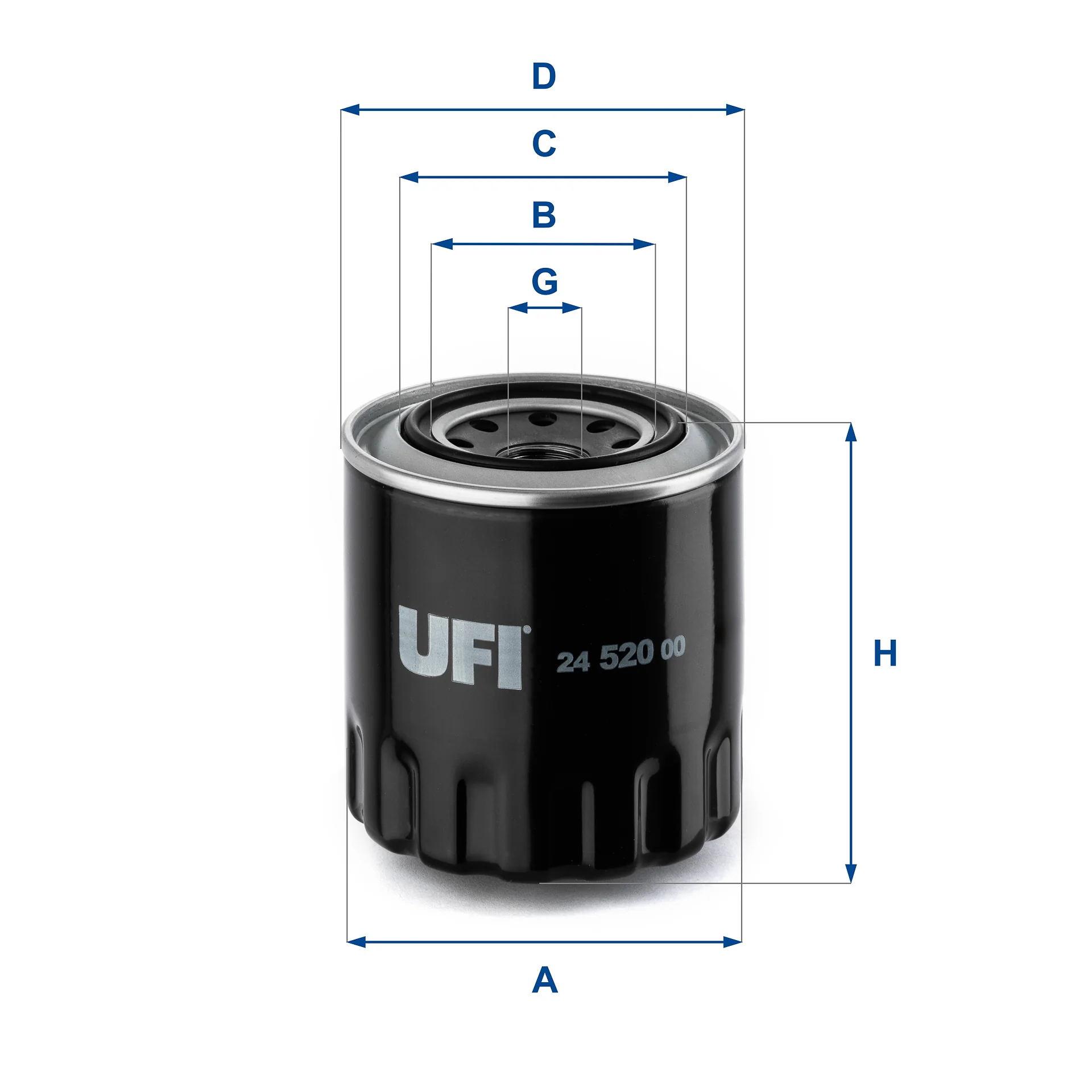 UFI Filters - 24.520.00 - Kraftstofffilter SpinOn