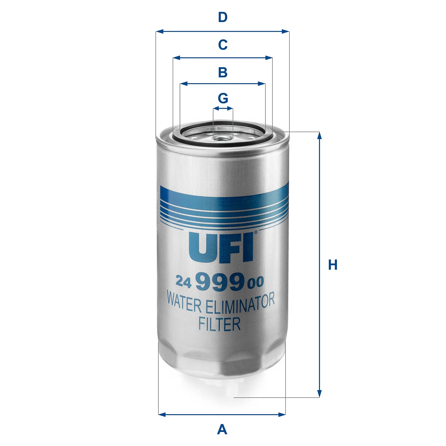 UFI Filters - 24.999.00 - Kraftstofffilter SpinOn