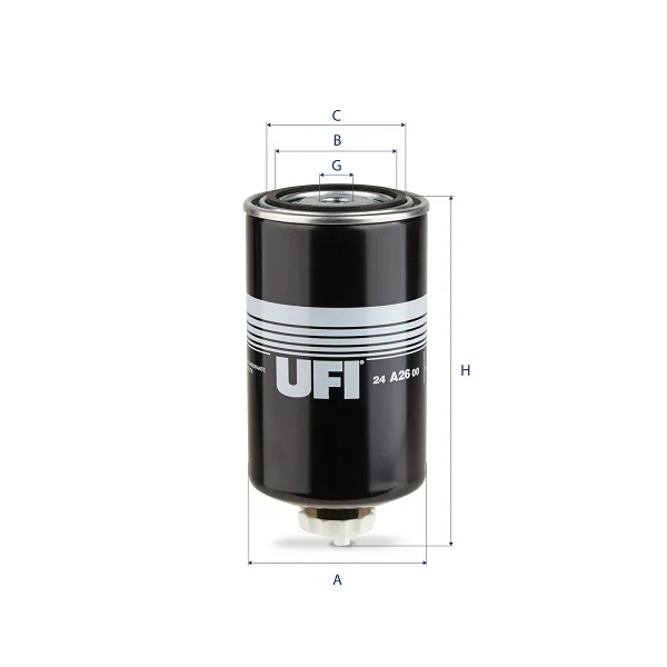 UFI Filters - 24.A26.00 - Kraftstofffilter SpinOn