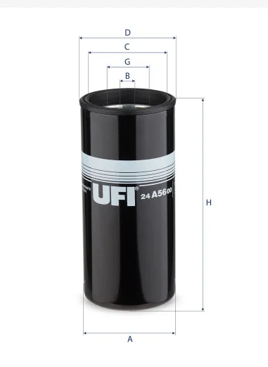 UFI Filters - 24.A56.00 - Kraftstofffilter SpinOn