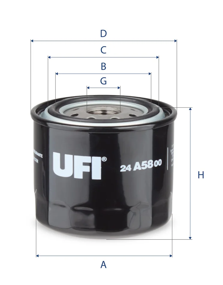 UFI Filters - 24.A58.00 - Kraftstofffilter SpinOn
