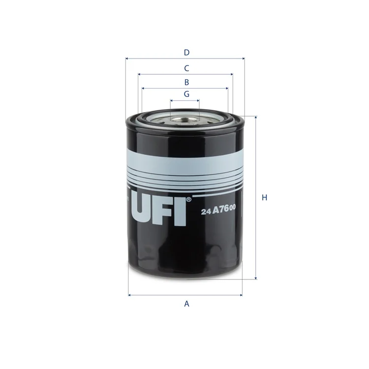 UFI Filters - 24.A76.00 - Kraftstofffilter SpinOn
