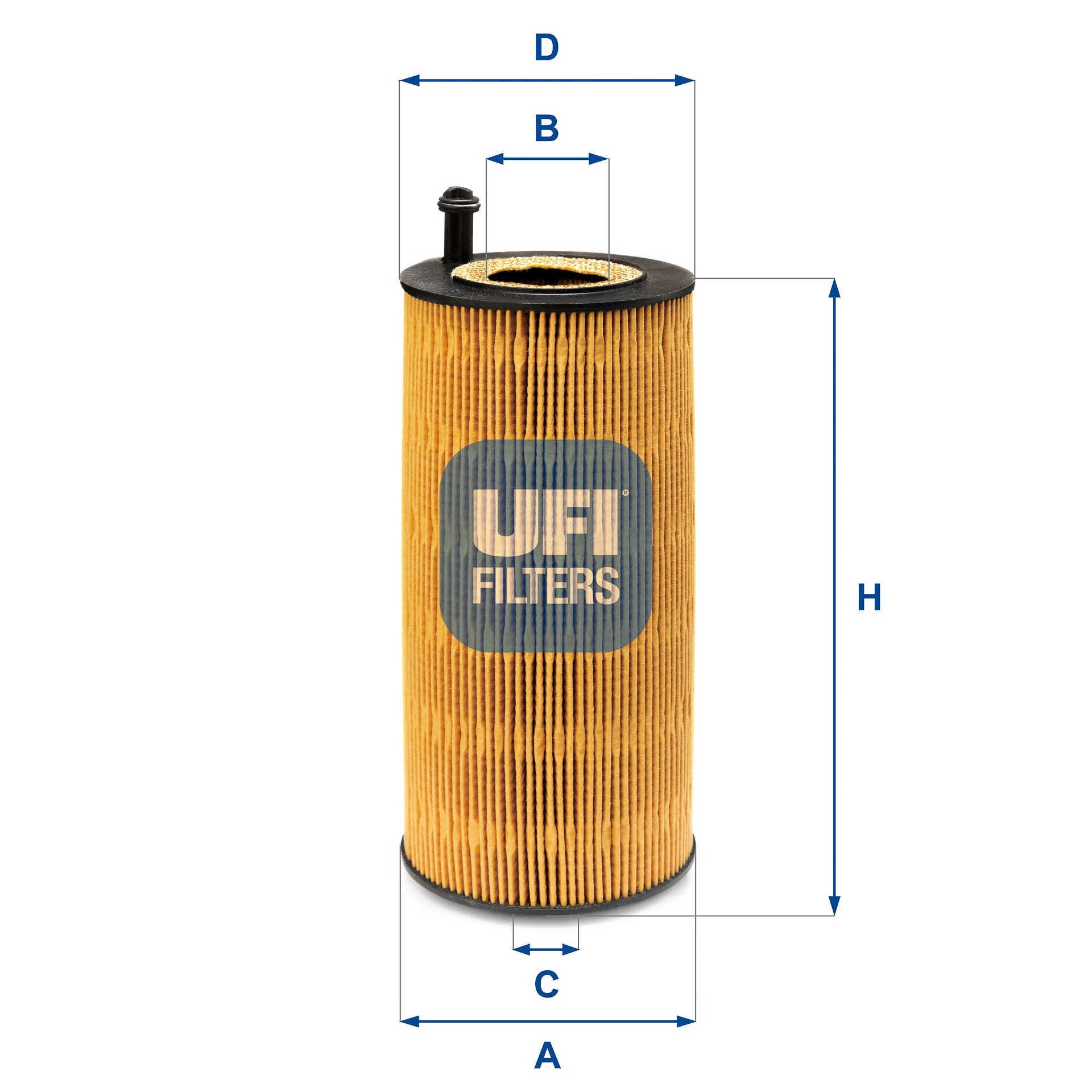 UFI Filters - 25.237.00 - Ölfilterelement (metallfrei)