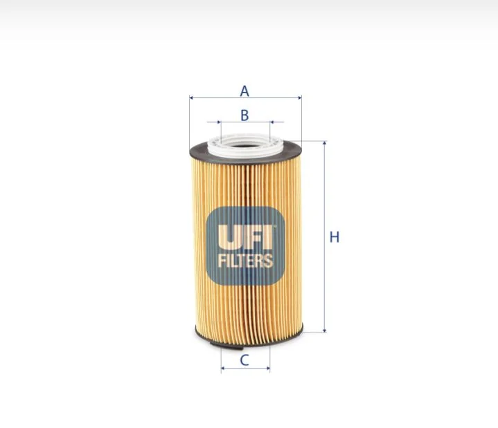 UFI Filters - 25.260.00 - Ölfilterelement (metallfrei)