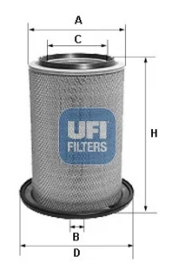 UFI Filters - 27.538.00 - Luftfilterelement