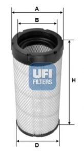 UFI Filters - 27.B92.00 - Luftfilterelement