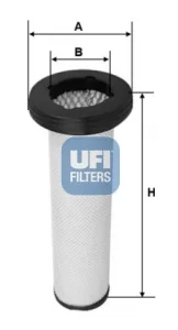 UFI Filters - 27.D63.00 - Luftfilterelement (Sekundärelement)