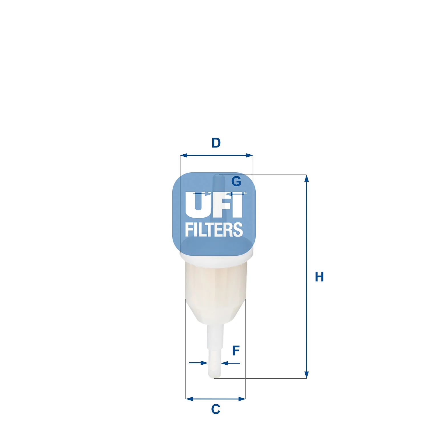 UFI Filters - 31.009.00 - Kraftstoff-Leitungsfilter Inline