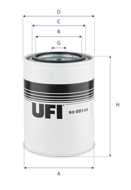 UFI Filters - 80.001.00 - Ölfilter SpinOn