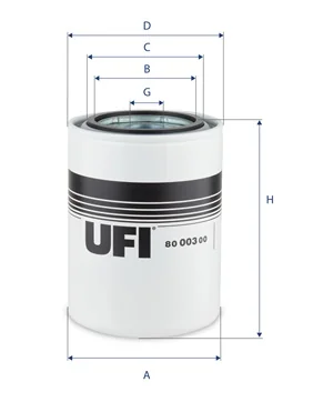 UFI Filters - 80.003.00 - Ölfilter SpinOn