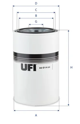 UFI Filters - 80.014.00 - Ölfilter SpinOn