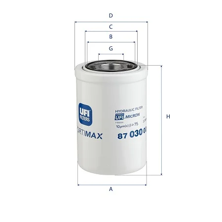 UFI Filters - 87.030.00 - Hydraulikfilterelement