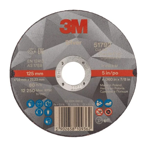 3M - 7100139234 - Trennscheibe 51792 T41 125x1,6x22,23 mm