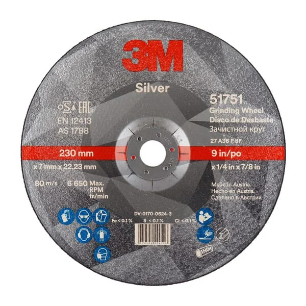 3M - 7100141099 - Schleifscheibe 51751 T27 230x7x22,23 mm