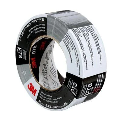 3M - 7100158345 - Klebeband DT8 Silber 48mm x 54,8m