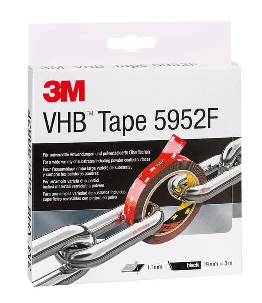 3M - 7100211813 - Klebeband VHB™ 5952 F Schwarz 3m x 19mm