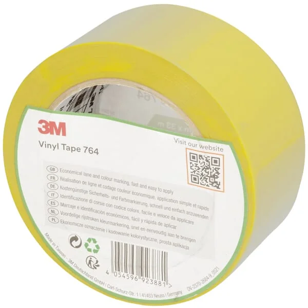 3M - 7100260285 - Vinylband 764 Gelb 50 mm x 33 m